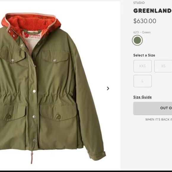 NWT Fjallraven GREENLAND W A/F ACNE STUDIOS SIZE M - Picture 2 of 7